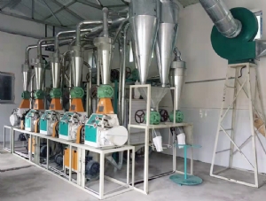 5台磨平筛出粉设备